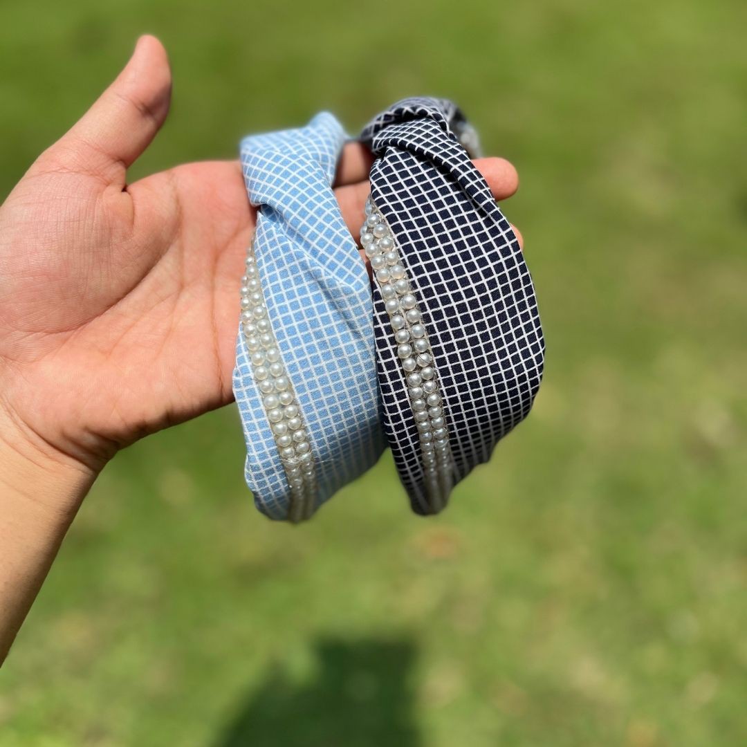 KA-6 Korean Blue peony pair pins (one pair)