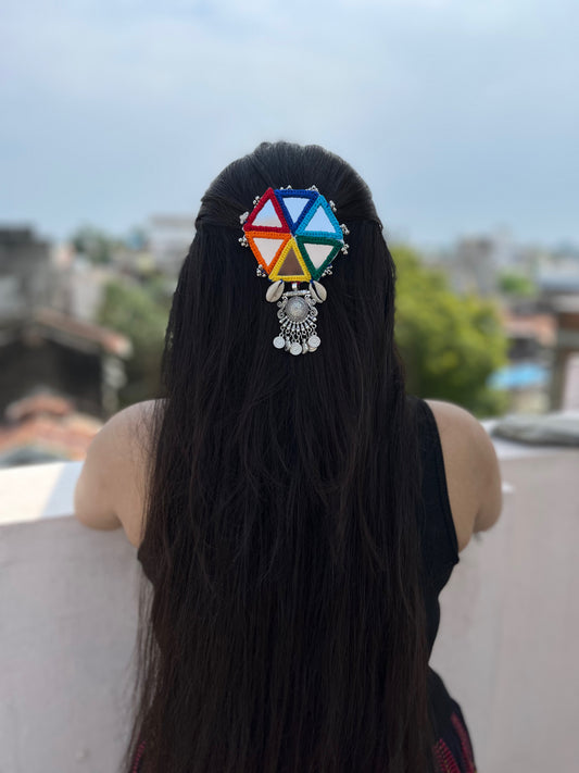 KA-6 Korean Blue peony pair pins (one pair)