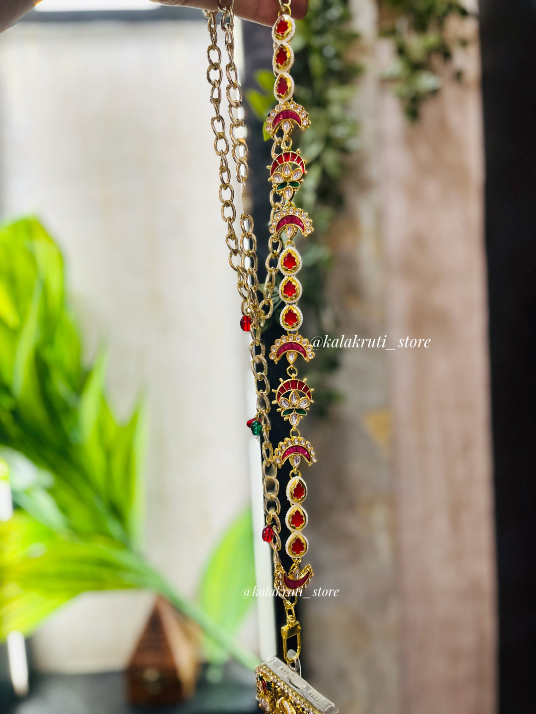 KA-6 Korean Blue peony pair pins (one pair)