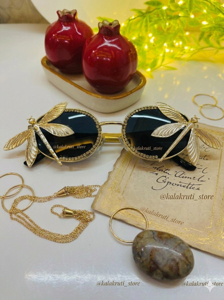 KA-6 Korean Blue peony pair pins (one pair)
