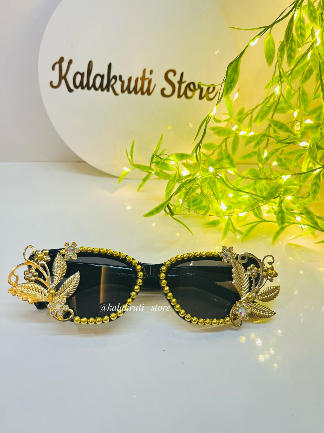 KA-6 Korean Blue peony pair pins (one pair)