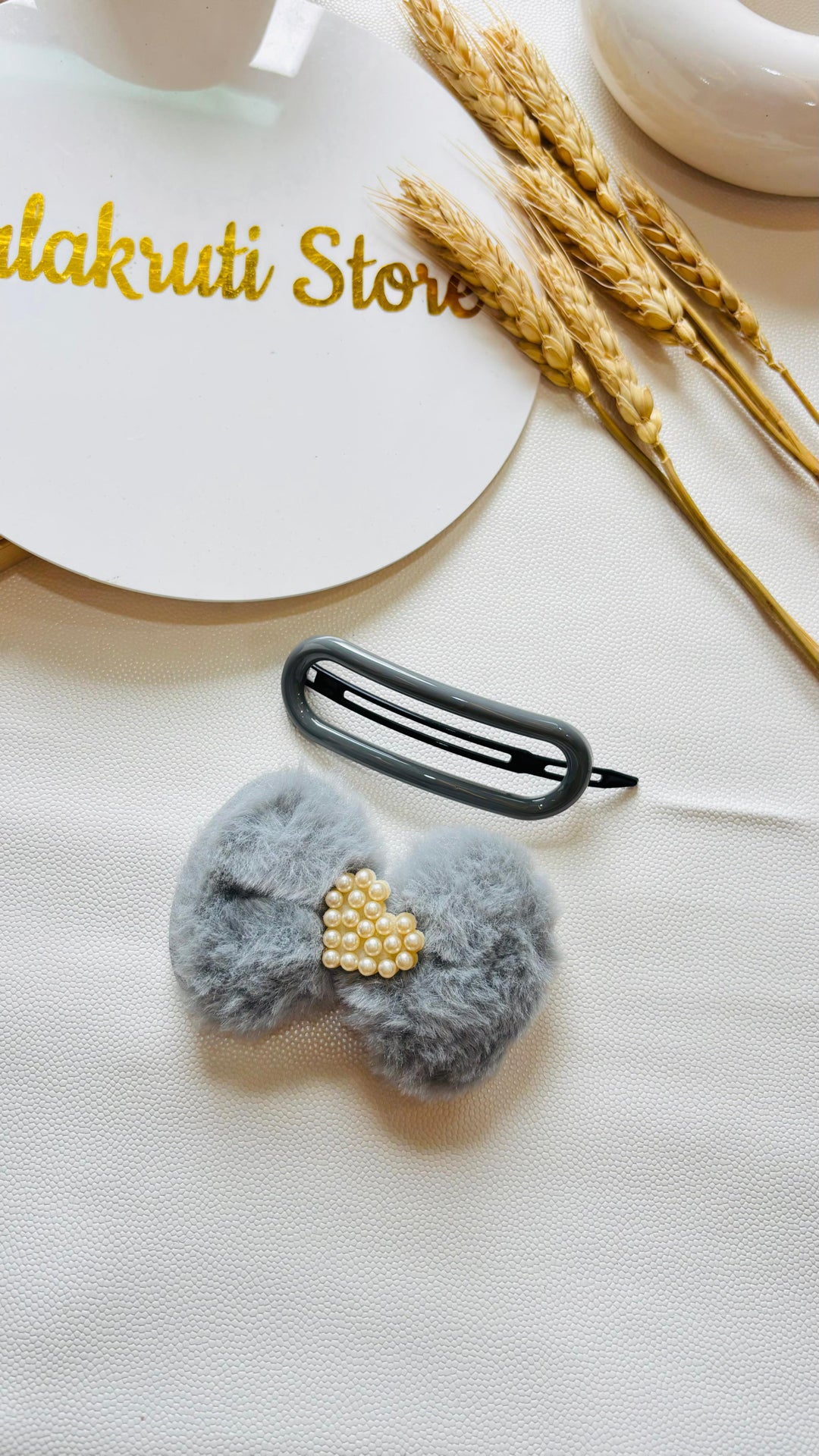 KA-6 Korean Blue peony pair pins (one pair)