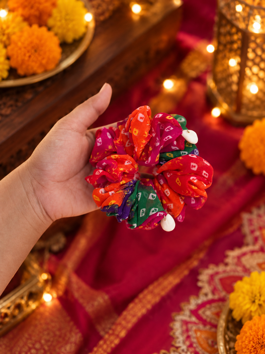 Bandhani Scunchie