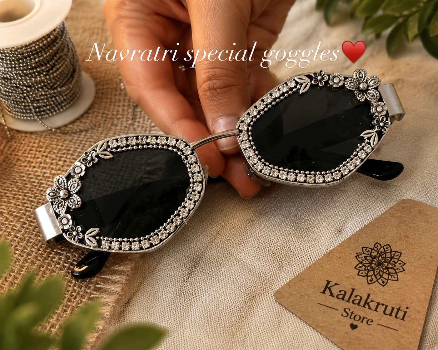 Navratri oxidized Goggle