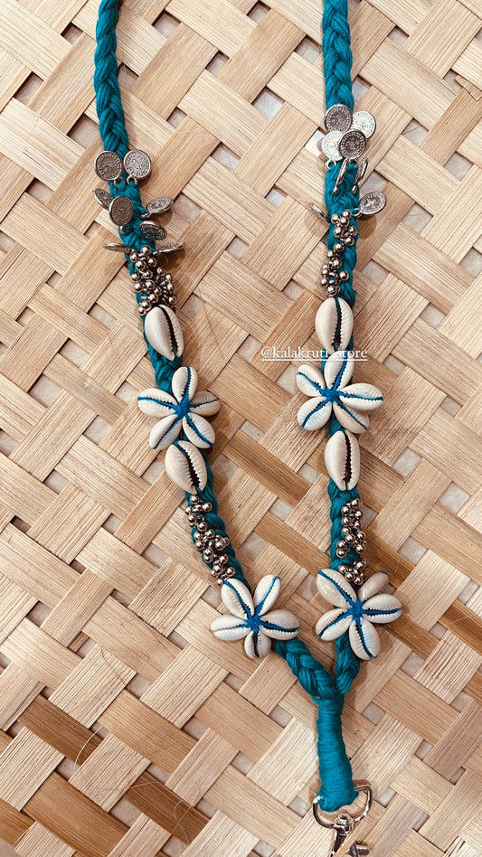 KA-6 Korean Blue peony pair pins (one pair)