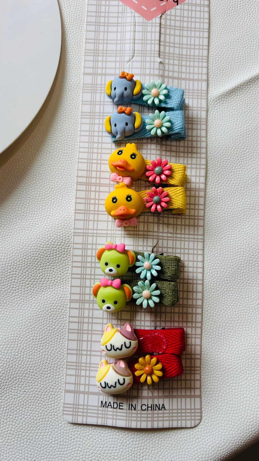 KA-6 Korean Blue peony pair pins (one pair)